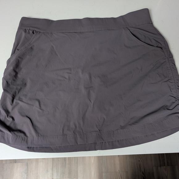 Gray Ruched Mini Skirt - Picture 3 of 5